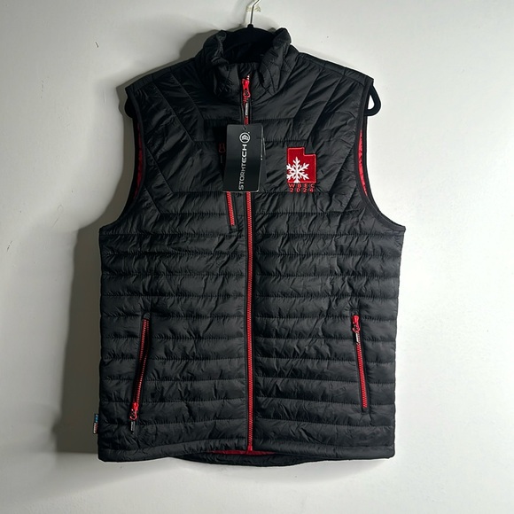 STORM TECH WBEC 2024 performance black red vest size M - Picture 1 of 9